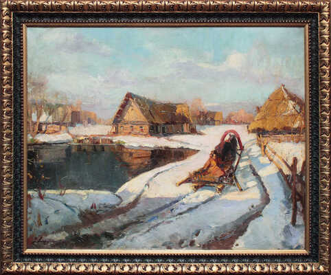 Лапшин Георгий Александрович. Зима в деревне 